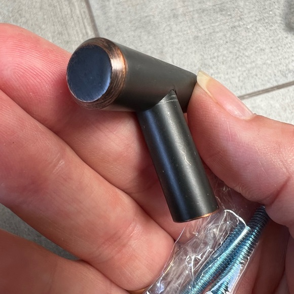 NIB cabinet hardware in rubbed bronze finish! Set of 10 - each measures 2” long - Picture 7 of 7